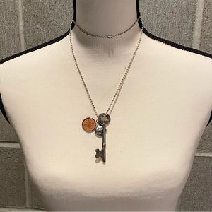 Skeleton key necklace.